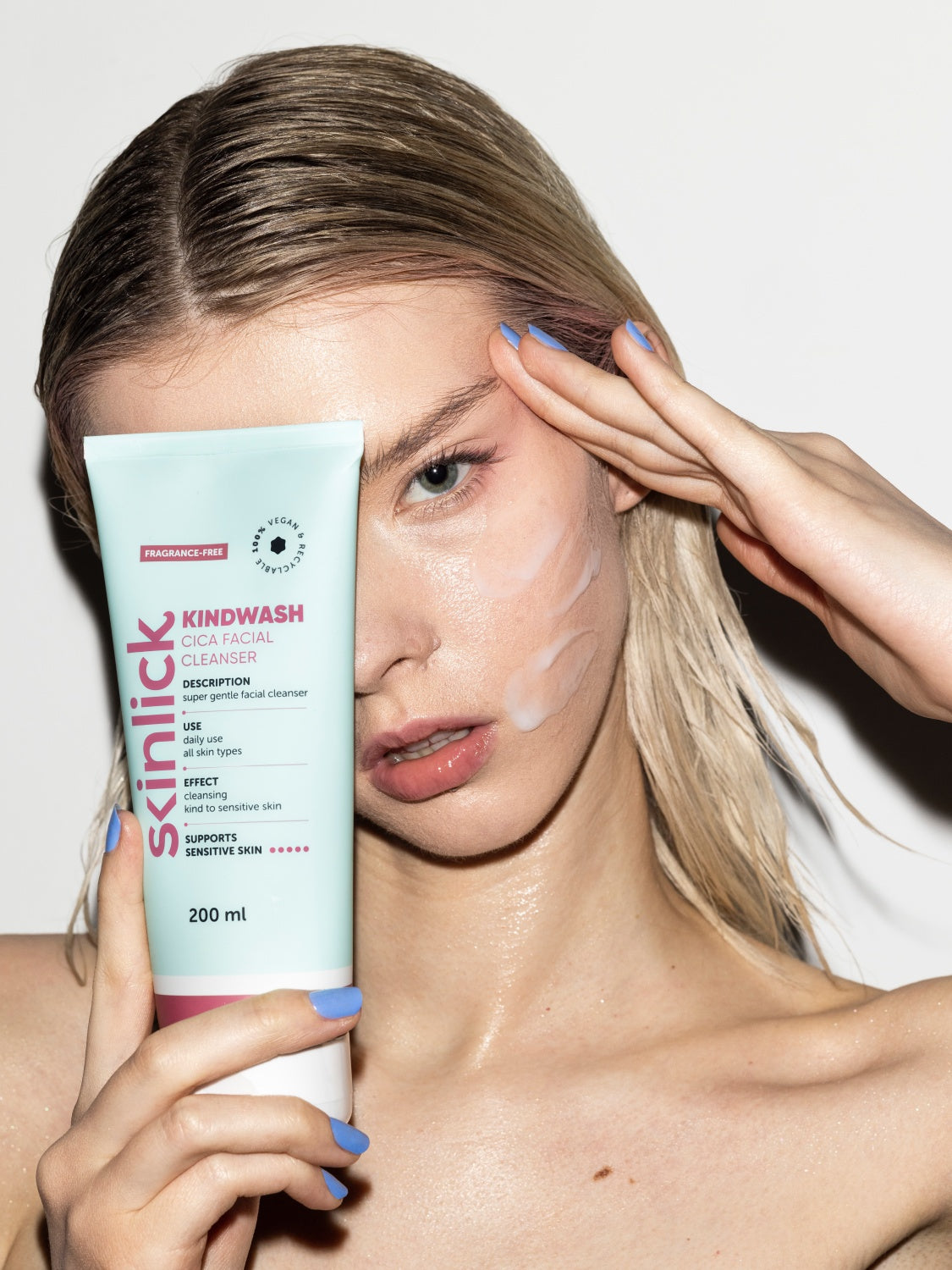 Skinlick Kindwash mliječni gel za čišćenje s cicom